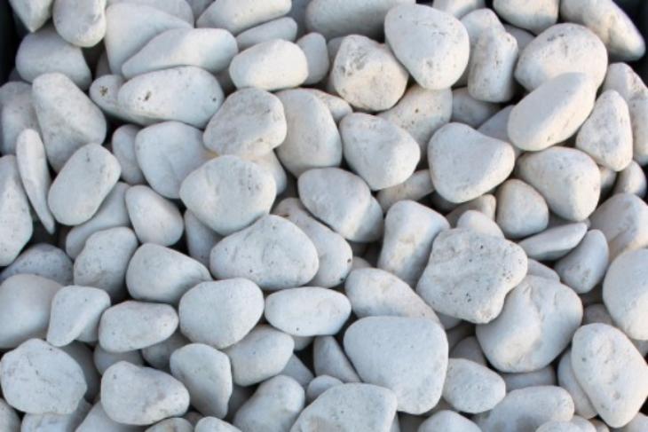 Белая галька галтовка (20-40 мм.)  купить в Вологде от производителя, без посредников